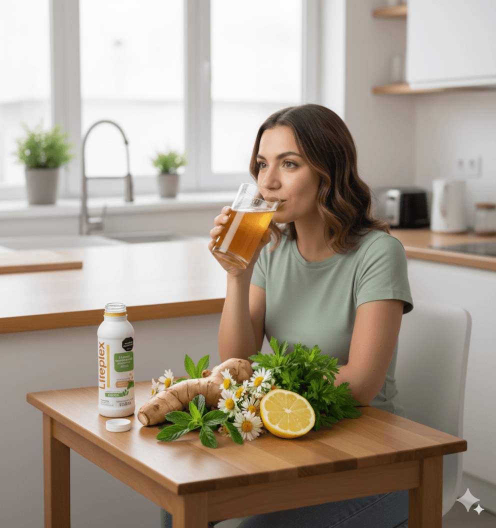 Frasco Liteplex con ingredientes naturales